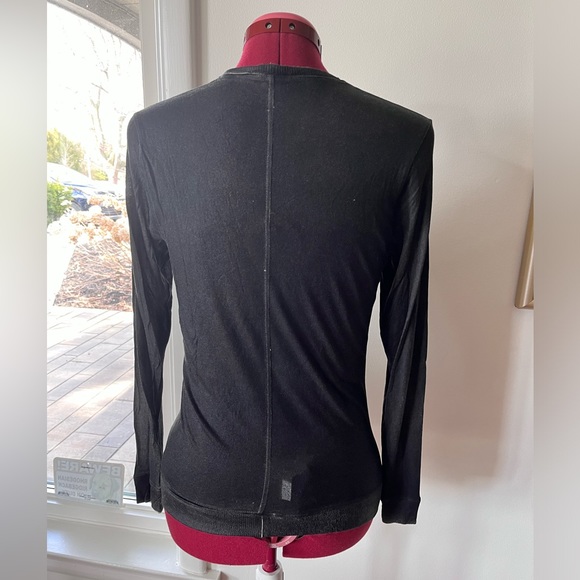 HELMUT LANG COATED LONG SLEEVE TEE - Picture 4 of 13